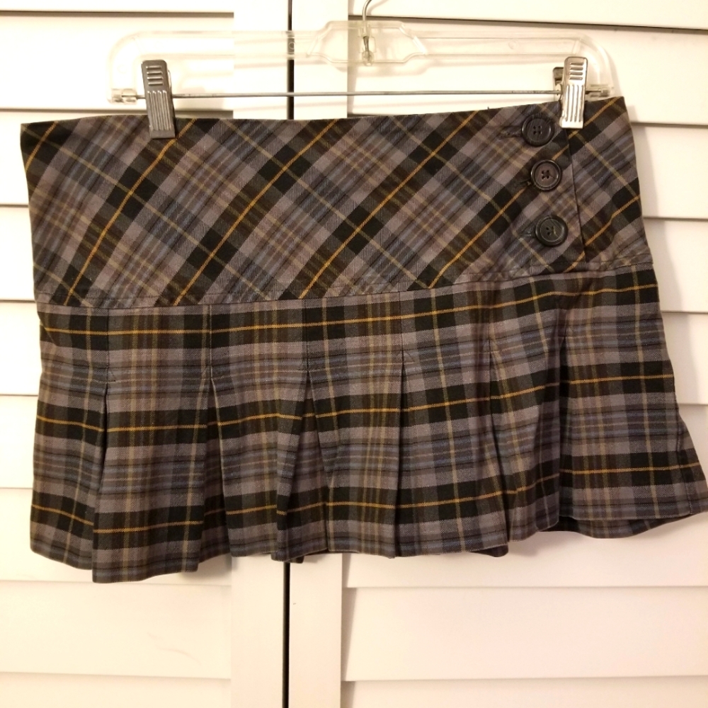 💖 3/$20 Plaid, 90's grunge, pleated skirt